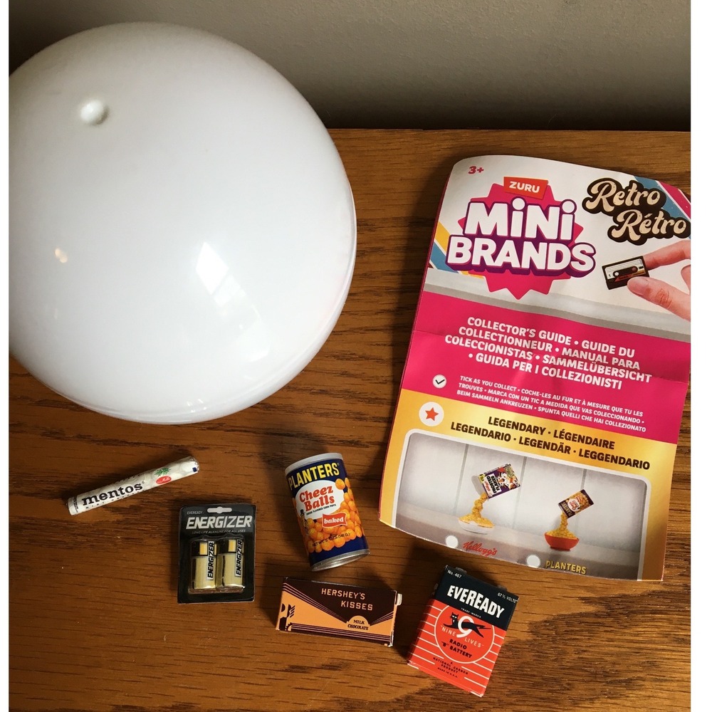 Zuru Mini Retro Energizer Hersheys Mentos Cheese Balls Eveready Lot f 5 items